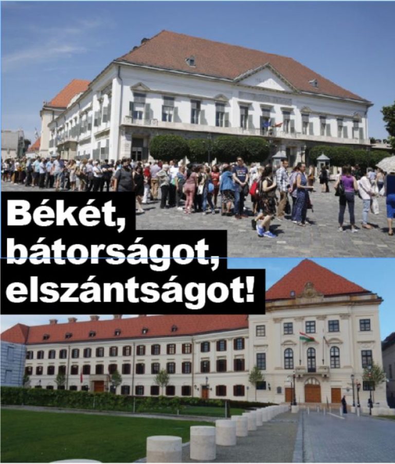 Békét, bátorságot, elszántságot!