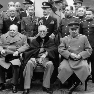 Jalta-1945 Churchill. Roosevelt, Sztálin