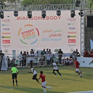 Futballtorna szegénységben élő gyerekeknek egy vb-helyszínen