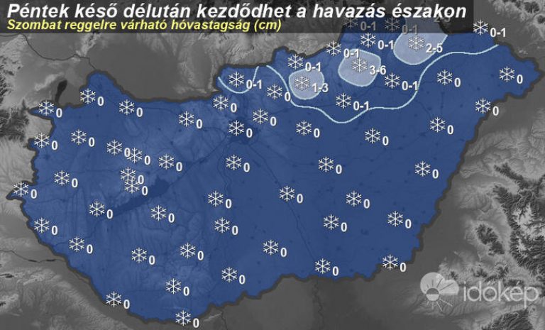 Kiadták a figyelmeztetést, jön a havazás