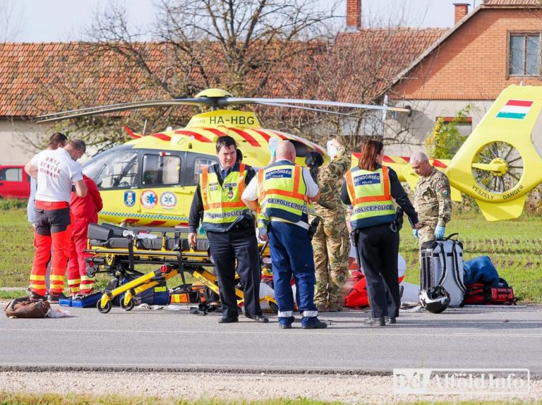 Életveszélyes sérültnek nyújtottak segítséget