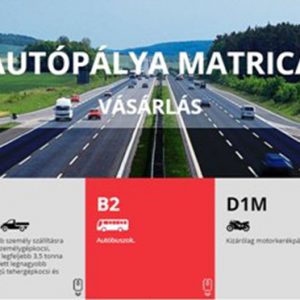 Eltérő mértékben drágulnak az autópálya-matricák 2023-ban