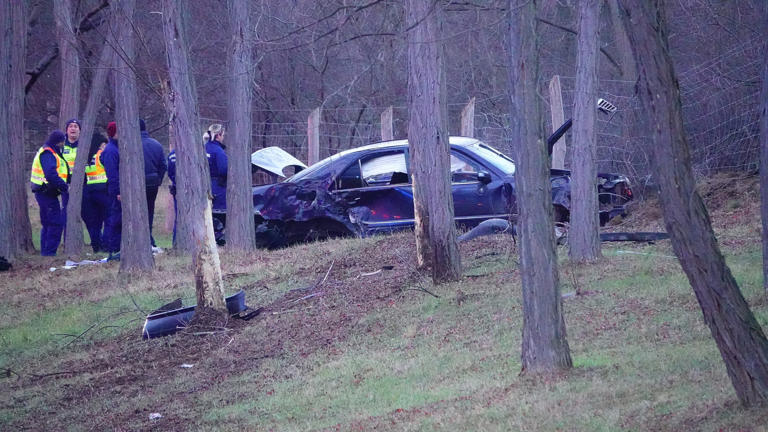 Fának hajtott egy bevándorlókat szállító autó az M5-ösön Táborfalvánál, egy ember meghalt