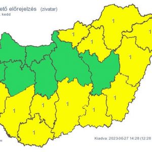 A fél országra kiadták a figyelmeztetést, heves zivatarok jönnek