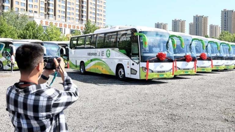 Peking: hidrogénmeghajtású buszok