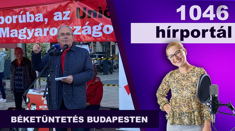 Újra a Nyugati téren: Béketüntetés Budapesten