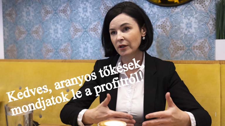 Kedves, aranyos tőkések, mondjatok le a profitról!