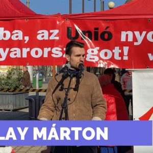 Béketüntetés Miskolcon - Sallay Márton megnyitó beszédé