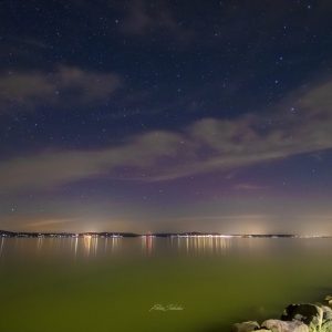 A Balatonnál ismét megjelent a sarki fény