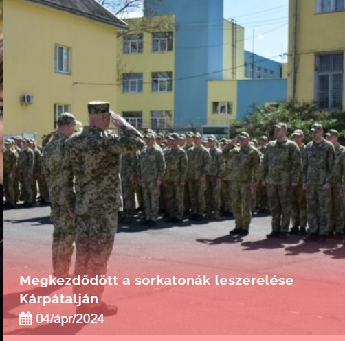 Megkezdődött a sorkatonák leszerelése Kárpátalján
