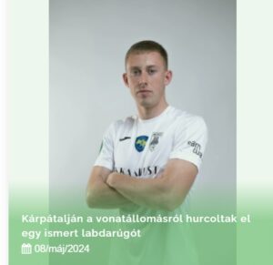 Kárpátalján a vonatállomásról hurcoltak el egy ismert labdarúgót