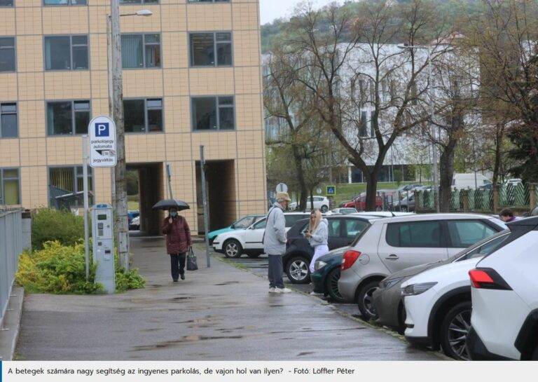 Melyik kórháznál lehet ingyenesen parkolni?