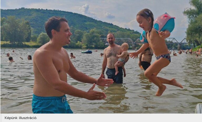 Alkalmi stranddá változik a hűsítő folyók vize