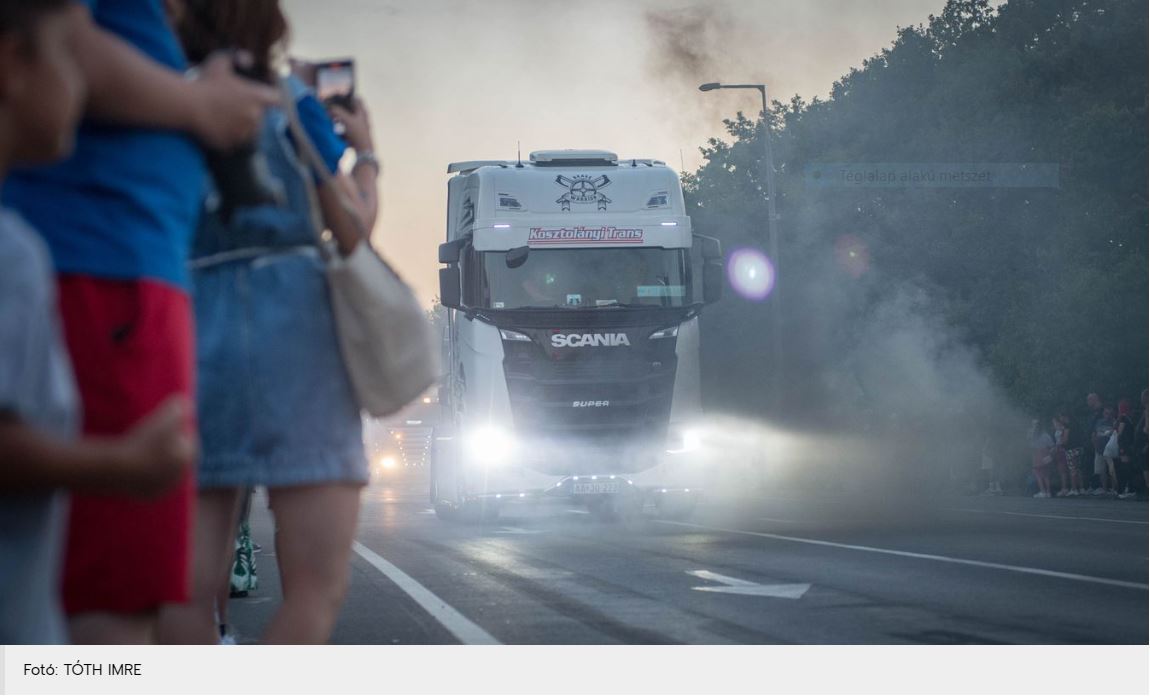 Feloldja a forróság az éjszakai kamionstopot