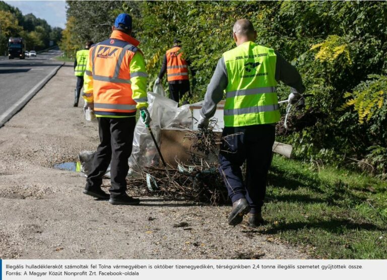 Illegális hulladéklerakót számoltak fel Tolnában