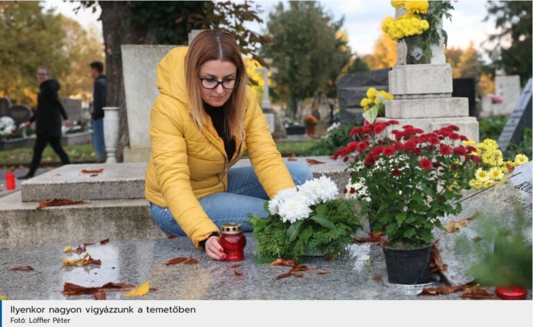 Temető: a mécses lángra lobbanthatja!