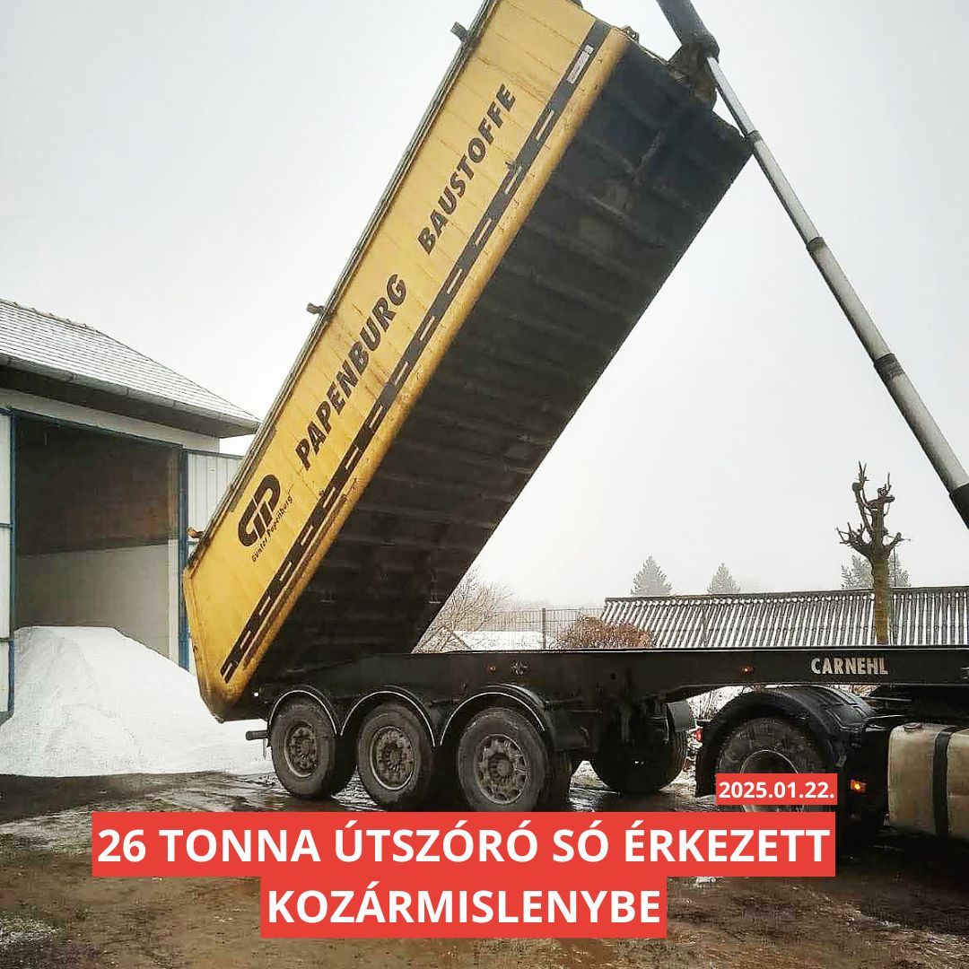26 tonna fehér kristály érkezett Pécs mellé