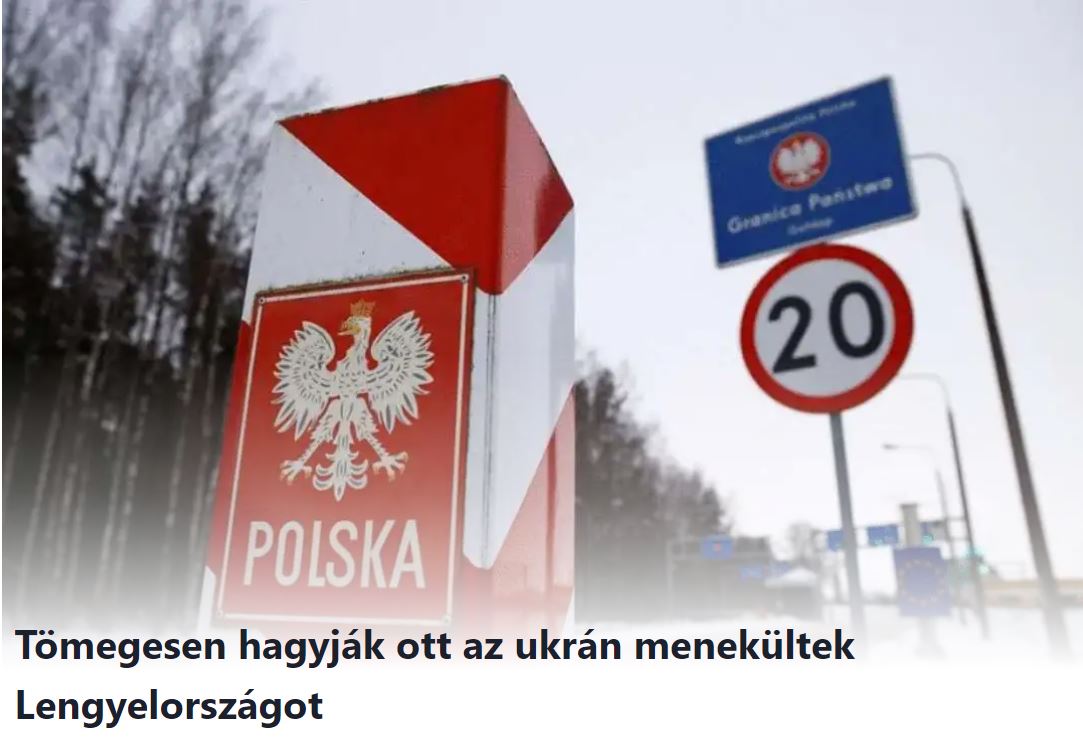Tömegesen hagyják ott az ukrán menekültek Lengyelországot