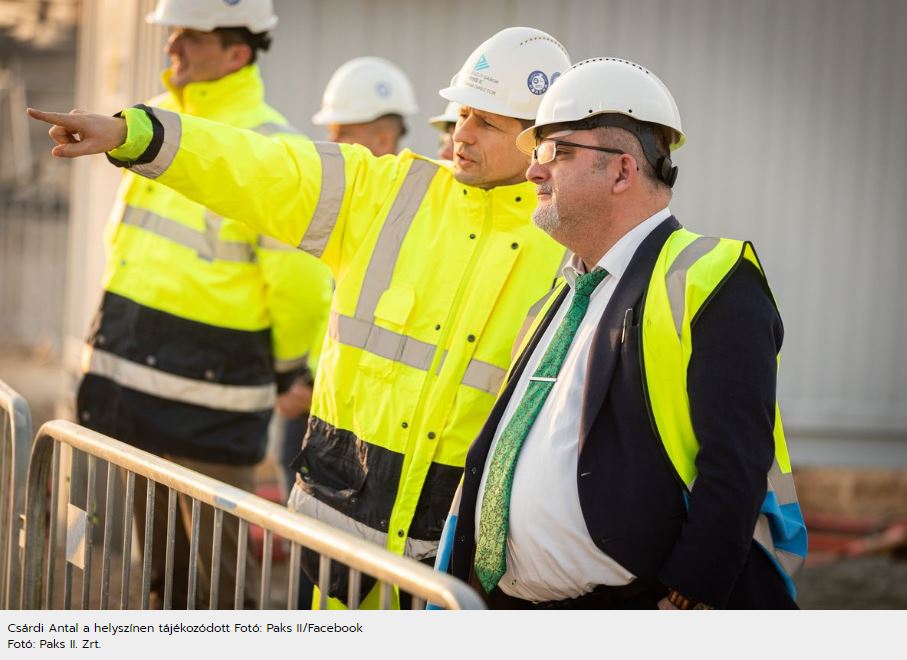 A helyszínen tájékozódtak a Paks II. beruházás előrehaladásáról