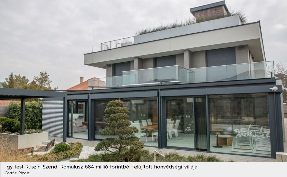 Elképesztő luxusról árulkodik a leváltott vezérkari főnök luxusvillája