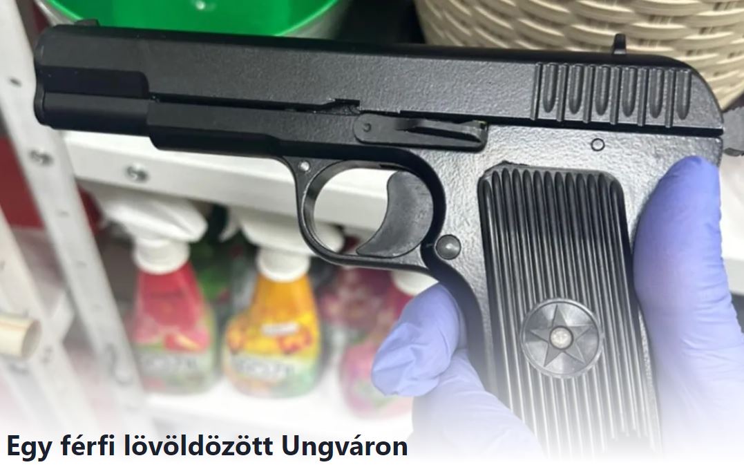 Őrizetbe vettek egy férfit, aki lövést adott le egy pisztollyal