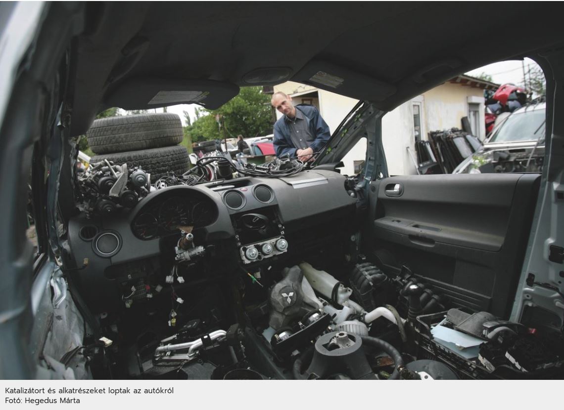 Levágták a kocsikról a katalizátort és a kipufogókat