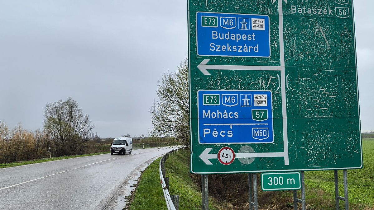 Az M6-os autópályán most már egészen a horvát határig eljuthatunk Fotó: Makovics Kornél