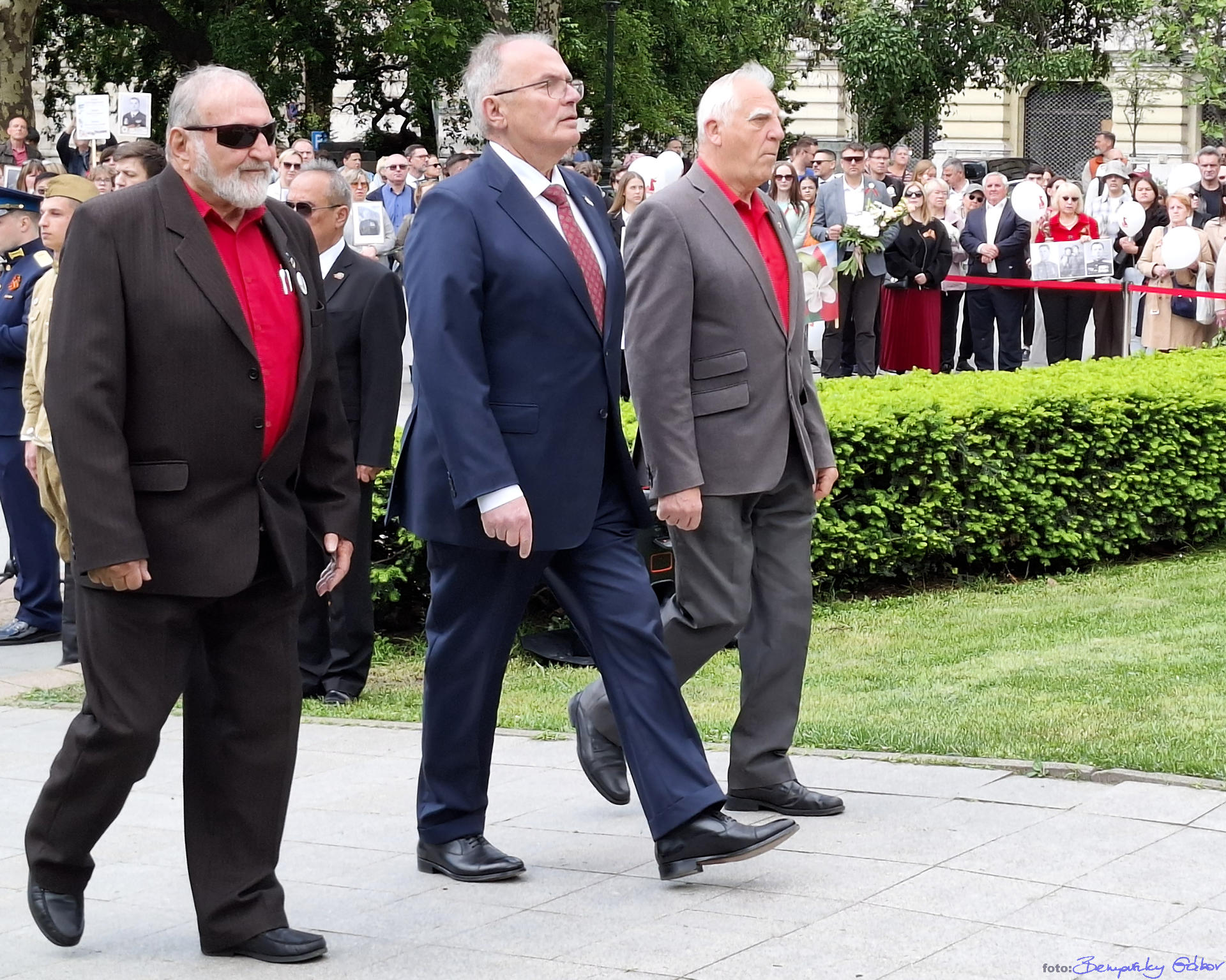Budapesti megemlékezés a fasizmus legyőzésének 80. évfordulóján Fotó: Benyovszky Gábor