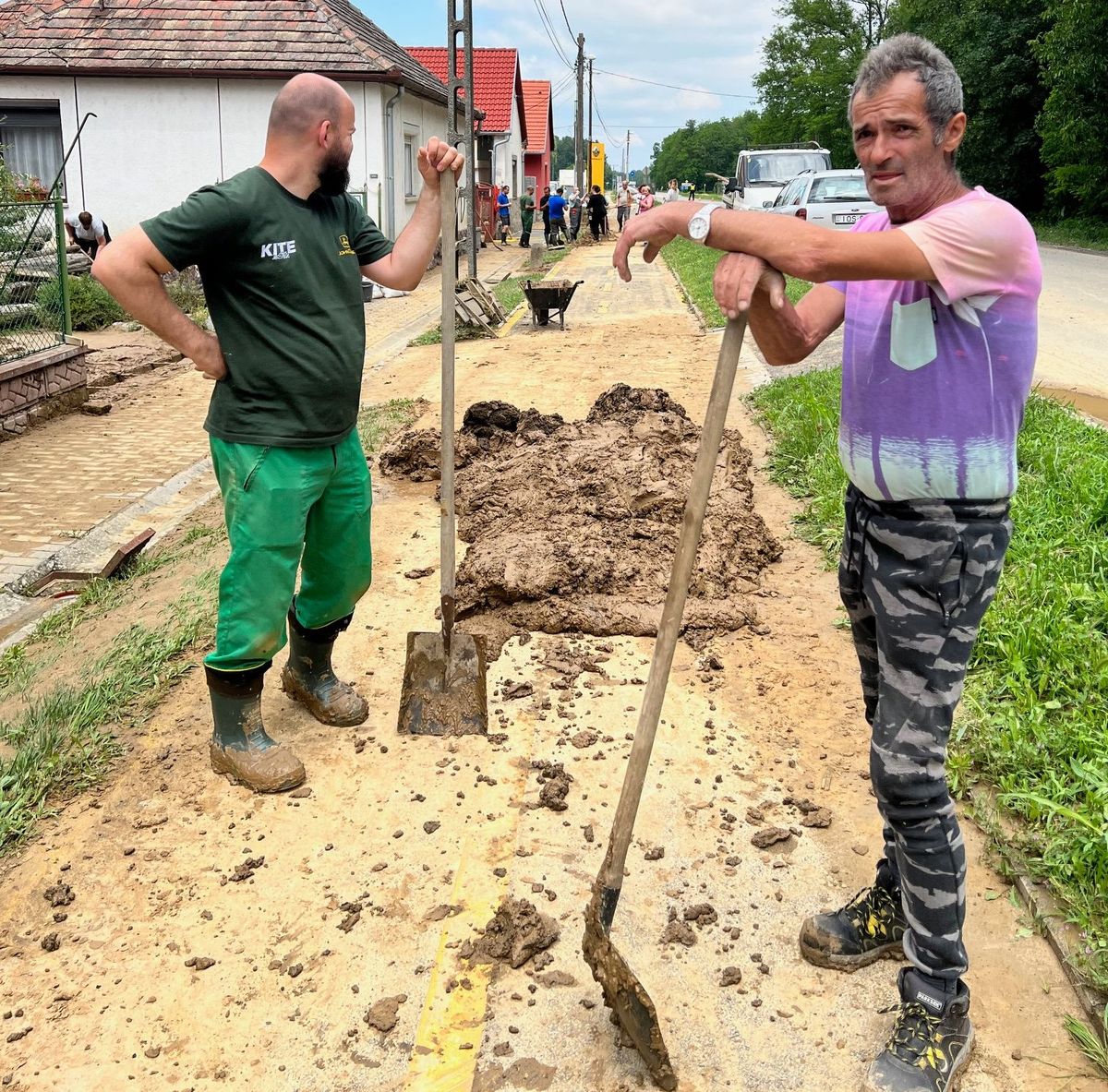 Mindent elöntött az iszap Kaposszekcsőn a nagy esőzések idején Fotó: Beküldött – archív