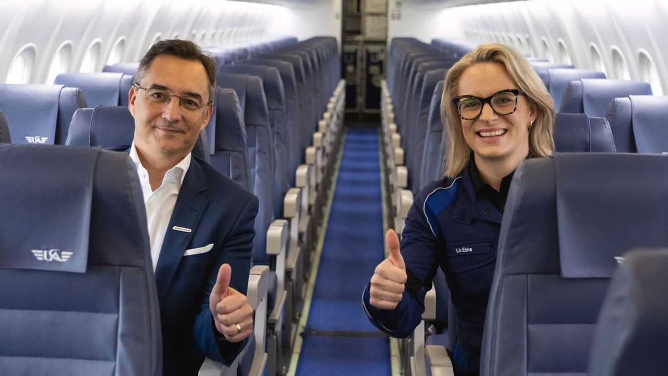 Így néz ki a repülőgép utastere Fotó: MW