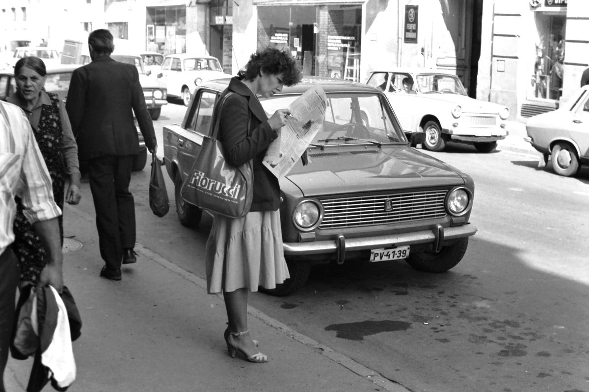 Időutazás: a kaposvári sétáló utca 1985-ben Fotó: MW