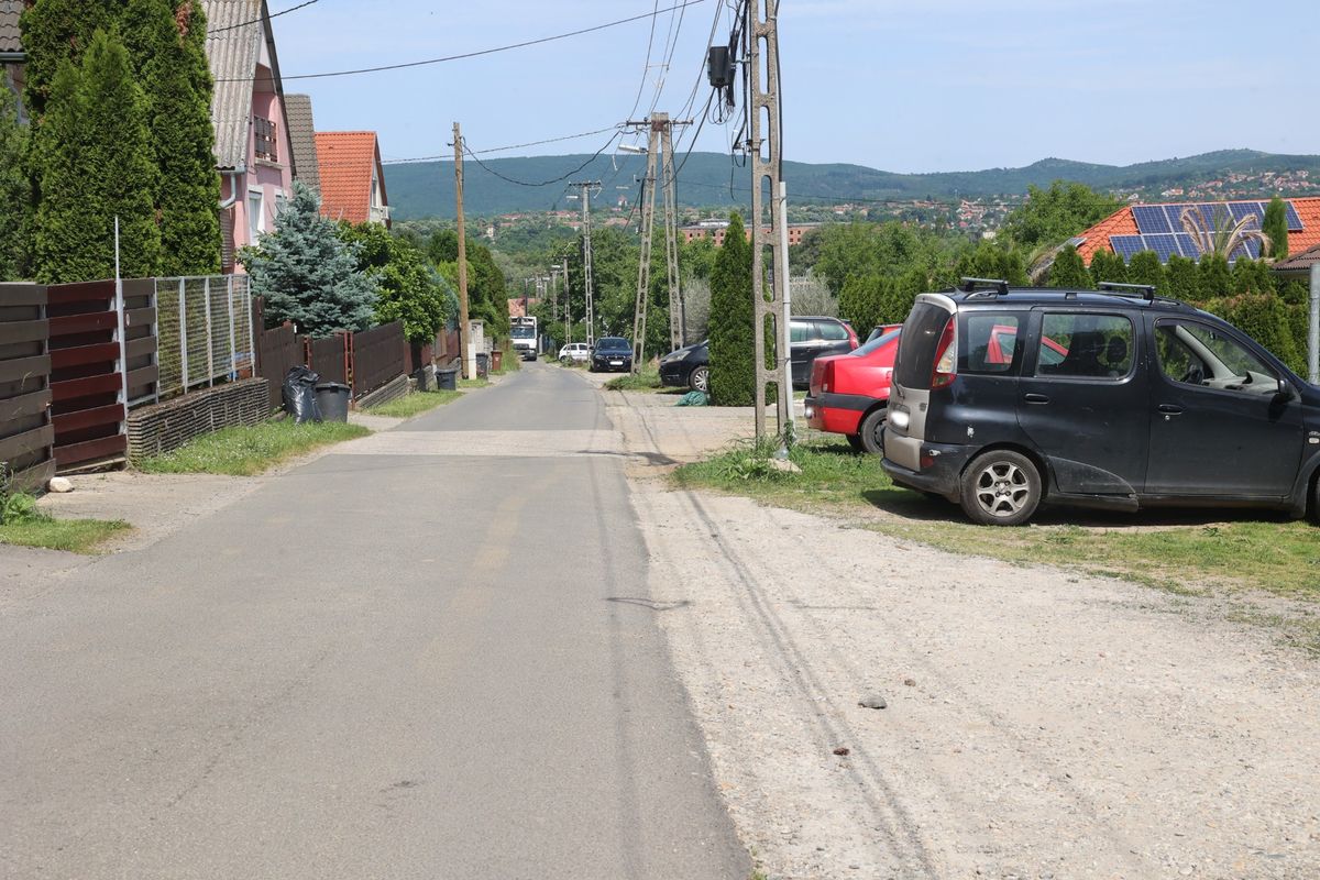 A csapadékvíz rendszer nincs a Deák Ferenc utcában sem - Fotó: Löffler Péter