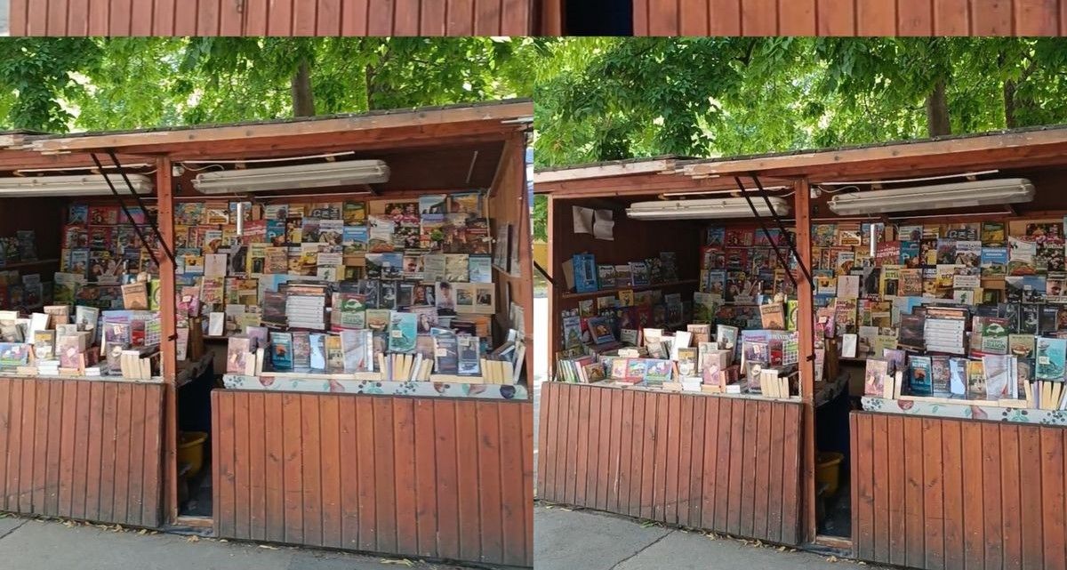 Íme a szekszárdi könyvesbódé, amelyből a könyveket árulják. Fotó: BM