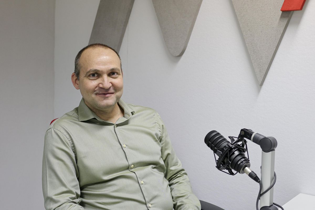 Kis Zoltán főigazgató készségesen válaszolt a kórházat érintő kérdésekre Fotó: Makovics Kornel