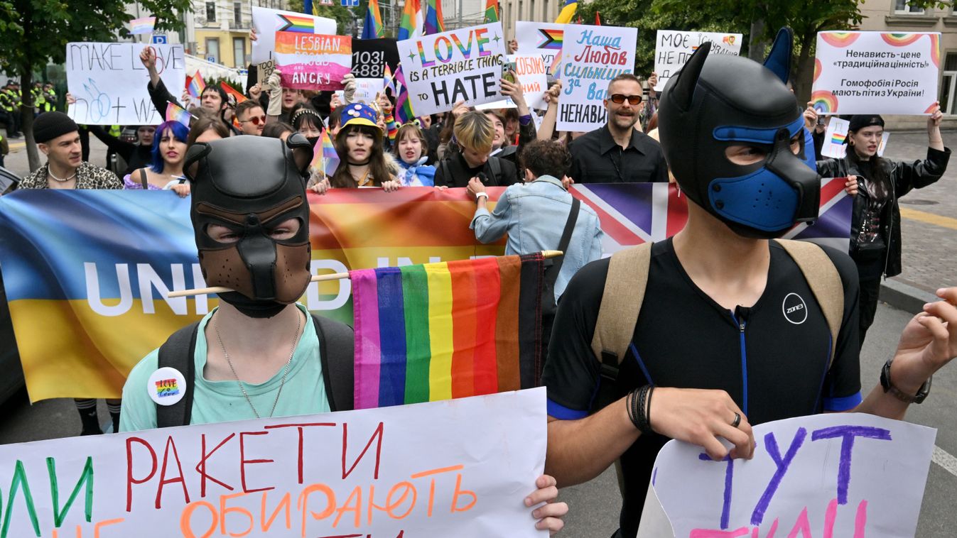 A hétvégén tartották meg Kijevben a Pride-felvonulást