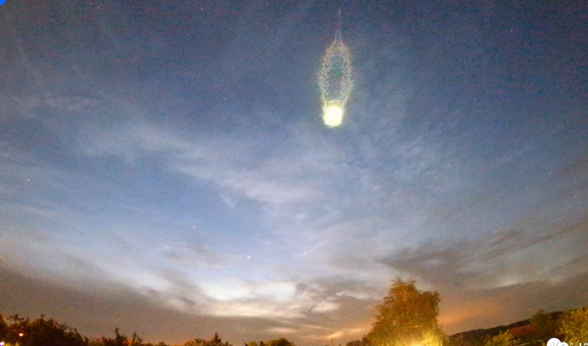 Zöld tűzgömb jelent meg az égen, Balatonszemesen is észlelték Forrás: Facebook/Időkép