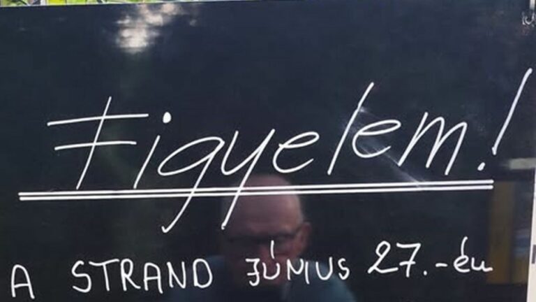 A Pécsi Tudományegyetem Általános Orvosi Kara zártkörű rendezvényt tart a strandon.