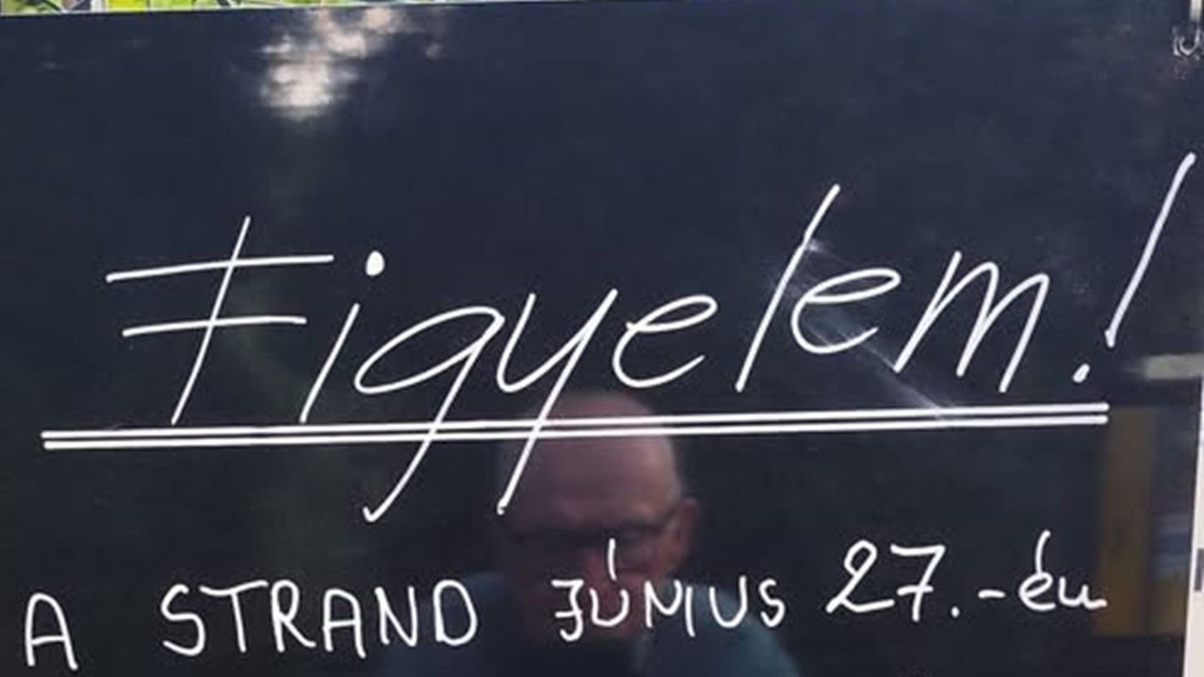 A Pécsi Tudományegyetem Általános Orvosi Kara zártkörű rendezvényt tart a strandon.