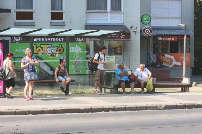 Csőd: majd hiába várjuk a buszt, nem jön. Fotó: Löffler Péte