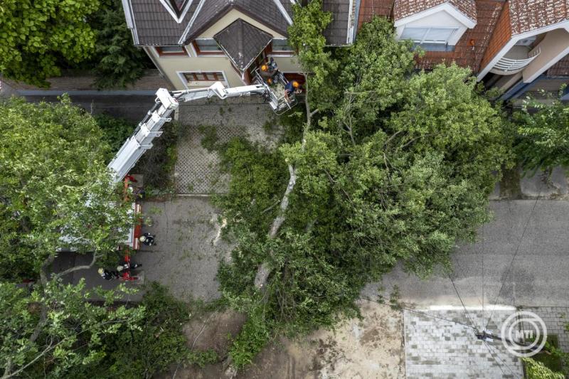 a júliusi viharok miatt egy hét alatt másfél hónapnyi kárbejelentés érkezett