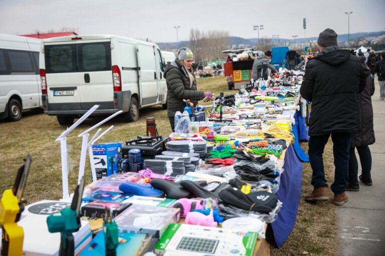 Bolhapiac jellege van a szekszárdi országos kirakodóvásárnak is, havonta kétszer rendezik meg a Vásártéren Forrás: Makovics Kornél/Tolnai Népújság