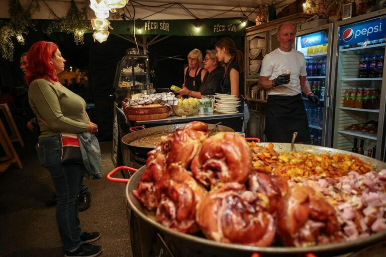 A Szekszárdi Szüreti Napokon rengeteg finomságot kóstolhattak meg a látogatók. Fotó: Mártonfai Dénes