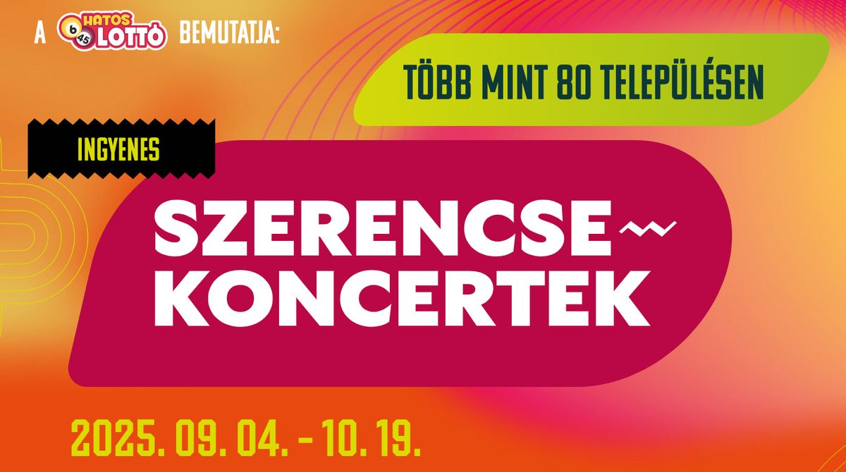 Négy tolnai helyszínen lesznek Szerencsekoncertek