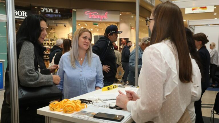 Az állásbörze személyes találkozót garantál az álláskereső és a cégek képviselői között Fotó: Löffer Péter / Forrás: MW