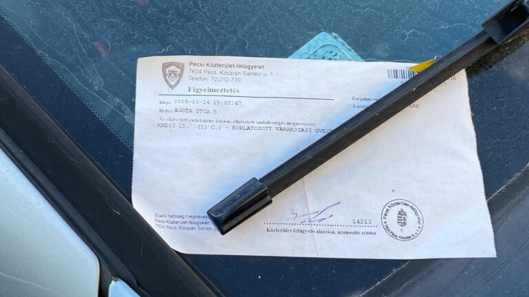 Pécsi Közterület-felügyelet még csak figyelmeztet