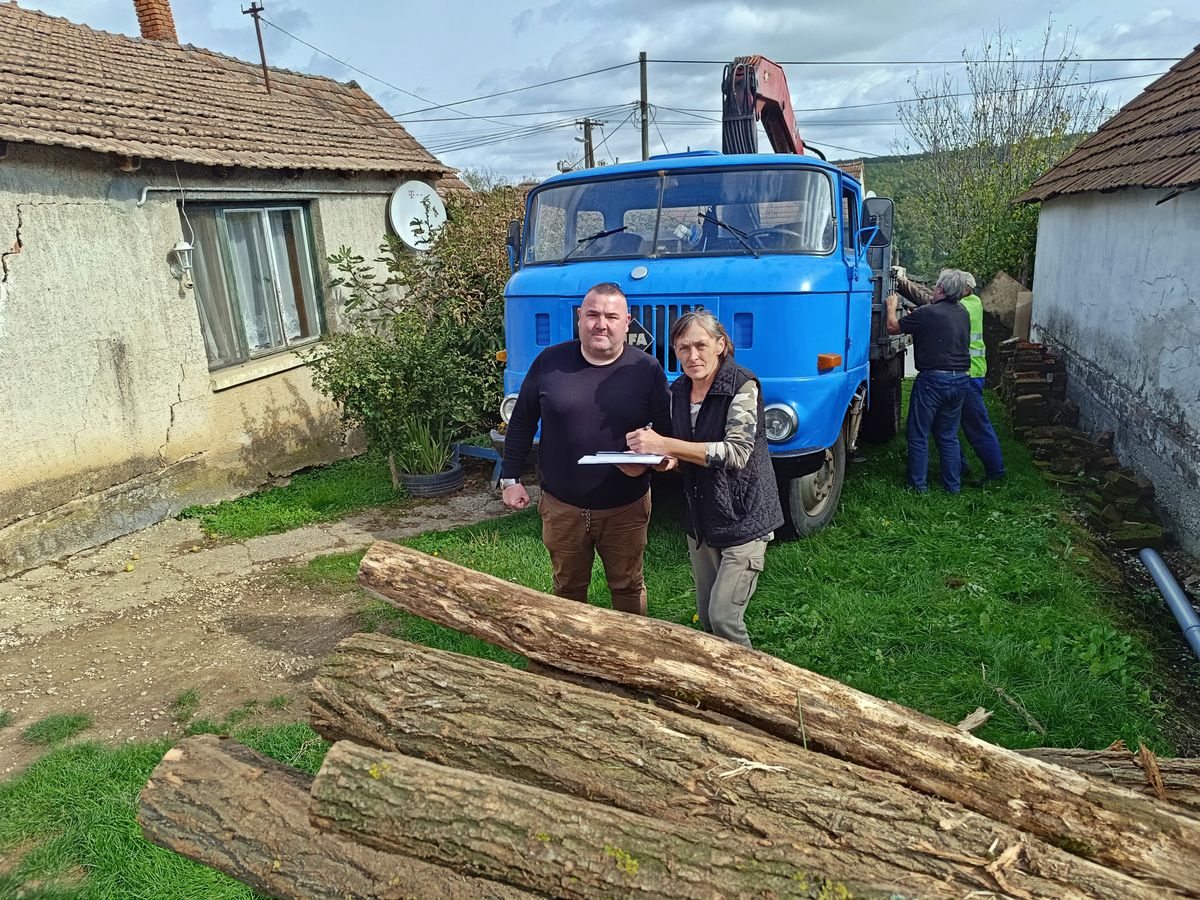 Zalatárnokon Kohut József Istvánné is részesült támogatásban a szociális tűzifa program keretében Fotó: Gyuricza Ferenc