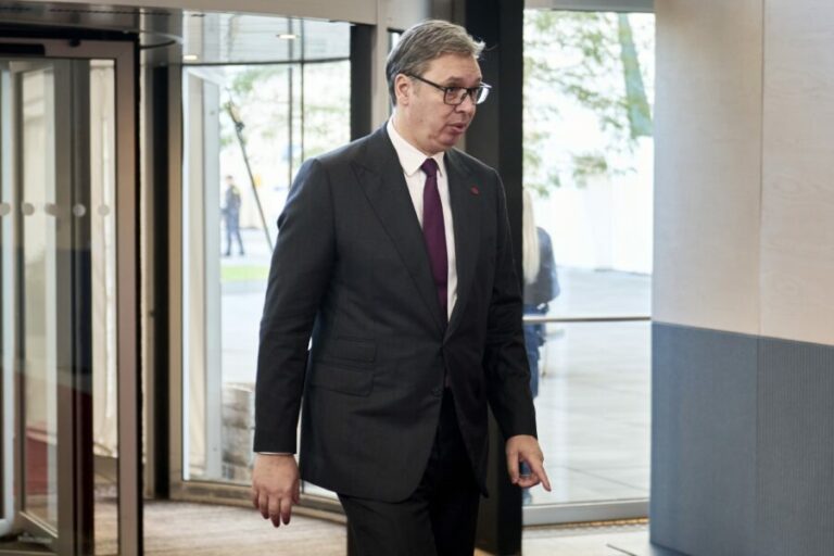 Aleksandar Vučić Fotó: EPA/THOMAS TRAASDAHL