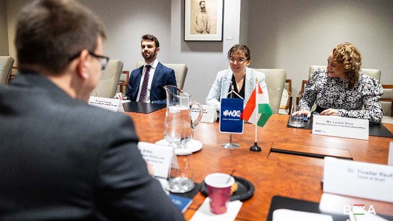 Bóka János a Zsidó Világ Kongresszusnál