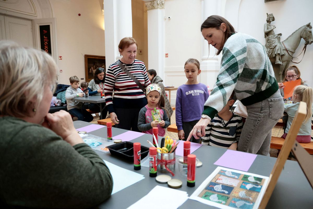 Márton-napi foglalkozást tartottak a Móra Ferenc Múzeumban. Fotó: Gémes Sándor