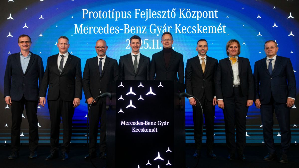 A Mercedes-Benz kecskeméti gyárában kutatás-fejlesztési központ is lesz Fotó: Bús Csaba